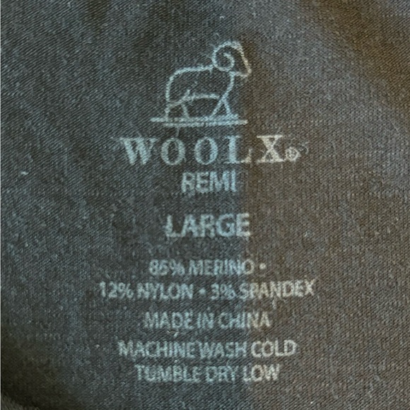 Woolx Remi Long Sleeve Shirt Base Layer Merino Wool, Size Large - Picture 3 of 4